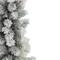 2.5ft. Unlit Flocked Pine Slim Artificial Christmas Tree